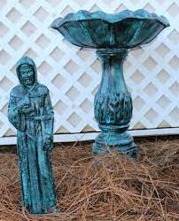 Painting A Verdigris Finish On Concrete Or Metal Statues Painting Concrete Concrete Statues Cement Statues