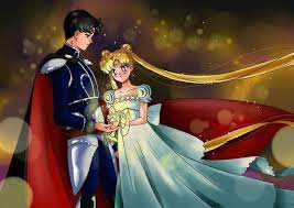 In the 20th century, he was reborn as mamoru chiba. Princess Serenity And Prince Endymion Sailor Moom Sailor Moon Manga Sailor Moon Background