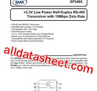 SP3485 Datasheet(PDF) - Exar Corporation