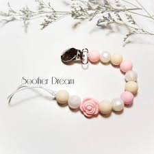 Pacifier Clip Holder Pacifier Clip Soother Clip Baby Girl Etsy Pacifier Clip Soother Clips Binky Clips
