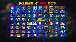 Shop for dragon ball z collectibles on walmart. Dragon Ball Super Tournament Of Power Roster By Zyphyris On Deviantart