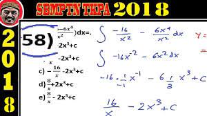 We did not find results for: Pembahasan Soal Sbmptn 2018 Tkpa Matematika Dasar No 58 Integral Youtube