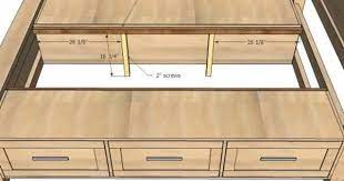 Farmhouse storage bed with hidden drawer. Farmhouse Storage Bed With Drawers Queen Diy Farmhouse Bed Bed Storage Drawers Bed Frame With Storage
