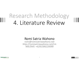 (mahasiswa pendidikan matematika semester 3a, 3b, dan 3 sore), berikut contoh review artikel jurnalnya. Literature Review Romi Satria Wahono
