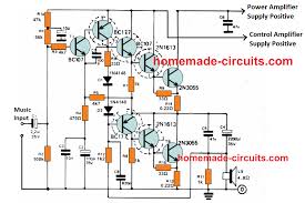 Preamplifier circuit diagram for power amplifier. 30 Watt Amplifier Circuit Using Transistors Homemade Circuit Projects