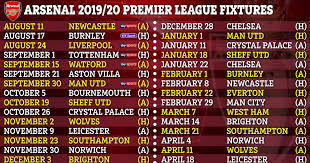 Premier League 2019 20 Fixtures Chelsea Arsenal Man Utd Premier League Fixtures For 2019 20 Announced In 2020 Premier League Premier League Logo Premier League Teams