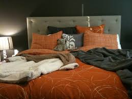 Love The Burnt Orange And Grey Combo Fall Bedroom Bedroom Bliss Bedroom Set