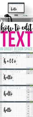 How To Edit Text In Cricut Design Space Cricut Tutorials Cricut Cricut Cuttlebug