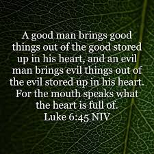 The Mouth Speaks Of What The Heart Is Full Of Scripture Quotes Good Man Quotes Spiritual Quotes