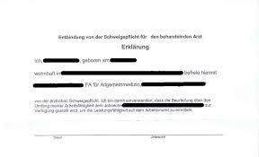 Maybe you would like to learn more about one of these? Schweigepflichtentbindung Wie Reagieren Erwerbslosenforum Deutschland Forum