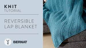 The pattern can easily be enlarged to create a lap blanket or throw. Knit Reversible Lap Blanket Youtube