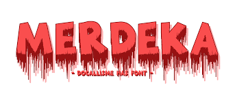 All png images can be used for personal use unless stated otherwise. Download Free Font Merdeka