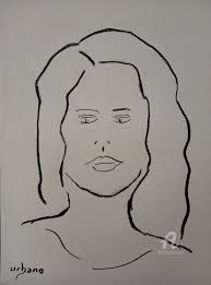 Emmanuelle Urbano, Drawing by Roberto Urbano