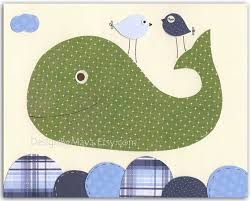 Nursery Whale Wall Art Baby Boy Whale Nursery Decor Children Room Art Baby Whale Nursery In Green And Blue Baby W Decoracao Para Quarto Decoracao Patchwork