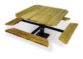 Wooden Picnic Tables Wooden Picnic Tables Square Wood Table Commercial Picnic Tables