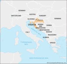 Croatia is in southeastern europe and stretches along the adriatic coast bordering serbia, montenegro, bosnia and herzegovina, hungary and slovenia, with the river danube running along its northern border. Croatia Facts Geography Maps History Britannica