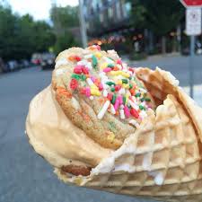 Birthday Cake Ice Cream Sandwiches Near Me Introducing The Ice Cream Sandwich Cone In The Picture Salted Caramel Ice Cream Between Birth Salted Caramel Ice Cream Cookie Cake Birthday Caramel Ice Cream
