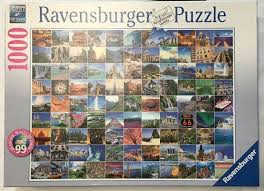 Galison's 2000 piece puzzle features are a big and fun challenge for any puzzle lover. Ravensburger Puzzle 99 Beautiful Places On Earth 1000 Pieces 27 X 20 Ravensburger Beautiful Places On Earth 2000 Piece Puzzle Ravensburger