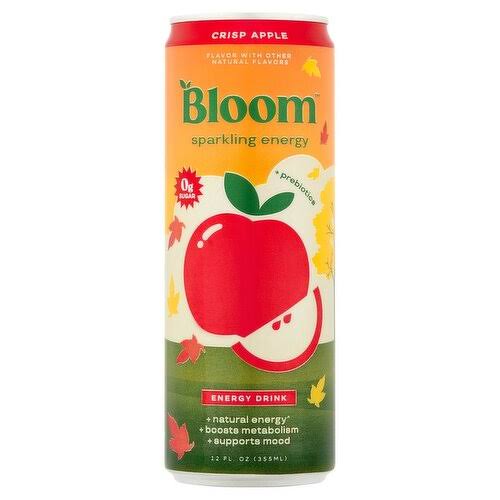 Bloom Crisp Apple Sparkling Energy Drink, 12 fl oz - ShopRite