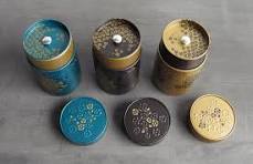 Tea Tins | Embossed Floral Pattern | Arogya Holistic Healing