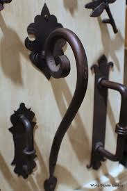 Square top wrought iron exterior doors with sidelight. Scroll Large Wrought Iron Door Handle Dark Bronze Finish Handmade Ebay In 2021 Door Handles Wrought Iron Doors Iron Doors