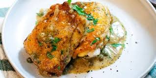 Skillet Chicken Thighs With Luxurious Mustard Pan Sauce Recipes Food Network Canada Recipe Food Network Recipes Recipes Skillet Chicken Thighs