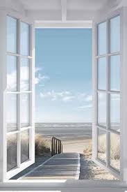 Deco Panel Fenster Zur Nordsee Dekorativer Kunstdruck Online Kaufen Otto Schone Tapeten Fensteransicht Fenster