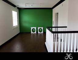 Apple Green Accent Wall White Walls And Black Trim New Bedroom Colors Master Bedroom Renovation Dark Green Walls Green Accent Walls
