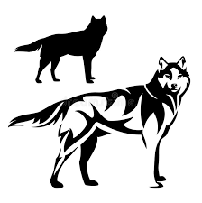 Black and white wolf clipart. 110 Wolf Black White Free Stock Photos Stockfreeimages