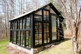 The money you spend on timber frames and glass could pile up salvaged windows easily provide you with both timber and glass. Greenhouse Made From Old Windows Cabinorganic