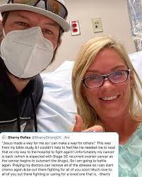 A note from Sherry Pollex, who revealed her ovarian cancer has returned. We  love you Sherry, stay strong. 💙