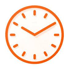 4 1/2 long x 3 wide x 2 high. Magis Tempo Wall Clock Ambientedirect