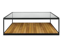 Iris rectangle coffee table clear glass top by gillmore space. Garden Ease Modern Coffee Table