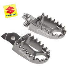 Rfx Billet Anodised Wide Foot Pegs Suzuki Dirt Bike Accessories Bike Accessories Wide Feet