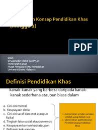Maybe you would like to learn more about one of these? Tajuk 1 Definisi Dan Konsep Pendidikan Khas
