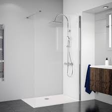 Duschabtrennung falttür eckeinstieg 80x80 90x75 120x100 glas duschkabine dusche. Breuer Walk In Duschwand Panorama Chrom Klarglas 100 Cm Kaufen Bei Obi