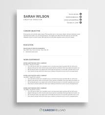 Emphasize accomplishments to add punch to your experience. Free Entry Level Cv Template Sarah Career Reload