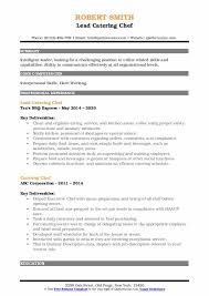 Catering Chef Resume Samples Qwikresume