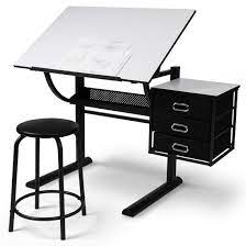 Miadomodo Desk Table Drawing Board Office Stool For Sale Online Ebay Drawing Table Drawing Desk Stools For Sale
