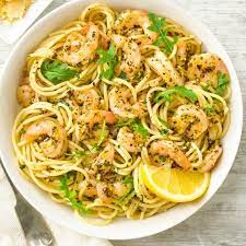 Lemon And Garlic Prawn Spaghetti Easy Prawn Recipes Spaghetti Recipes Garlic Prawns