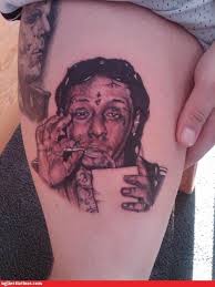 It is interesting that he . Ugliest Tattoos Lil Wayne Bad Tattoos Of Horrible Fail Situations That Are Permanent And On Your Body Funny Tattoos Bad Tattoos Horrible Tattoos Tattoo Fail Cheezburger