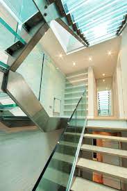Peek Architecture Ennismore Mews London Glass Steel Staircase Modern Stairs Railing Design Glass Staircase