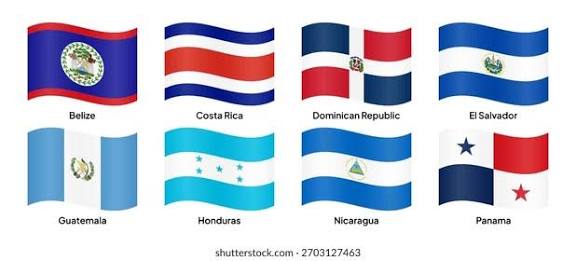 Bandeiras de países membros do SICA: vetor stock (livre de direitos) 2703127469 | Shutterstock