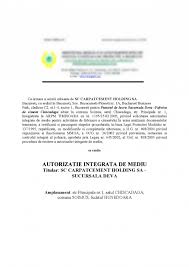 Navigare pe harta altele din zona. Proiect Studiu De Impact De Mediu Asupra Unei Fabrici De Ciment Din Romania 317982 Graduo