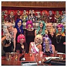 Wigging Out Bachelorette Party Loved All The Colors Bachelorette Party Outfit Wig Out Bachelorette Party Wigging Out Bachelorette