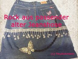 Sie kann tatsächlich nähe ihn mit einem zickzackstich fest, damit er sich nicht auftrennt. Jeansrock Aus Passender Jeanshose Nahen