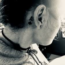 One of the main traditional diamond tattoo meaning is invincibility. My Ace Ear Tattoo Spades All The Way Ace Tattoo Tattoos Neck Tattoo