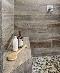 Before And After Bath Character Boost Wood Tile Shower Wood Tile Bathroom Shower Tile