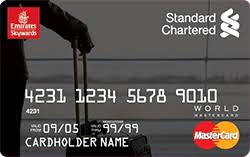 Like many other travel credit cards, the emirates premium card offers a global entry or tsa precheck fee reimbursement every five years. Compare Standard Chartered Emirates World Credit Card Vs Standard Chartered Digismart Credit Card