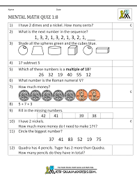 These printable worksheets and activities are designed for teachers, parents, tutors, and homeschool families. First Grade Mental Math Worksheets